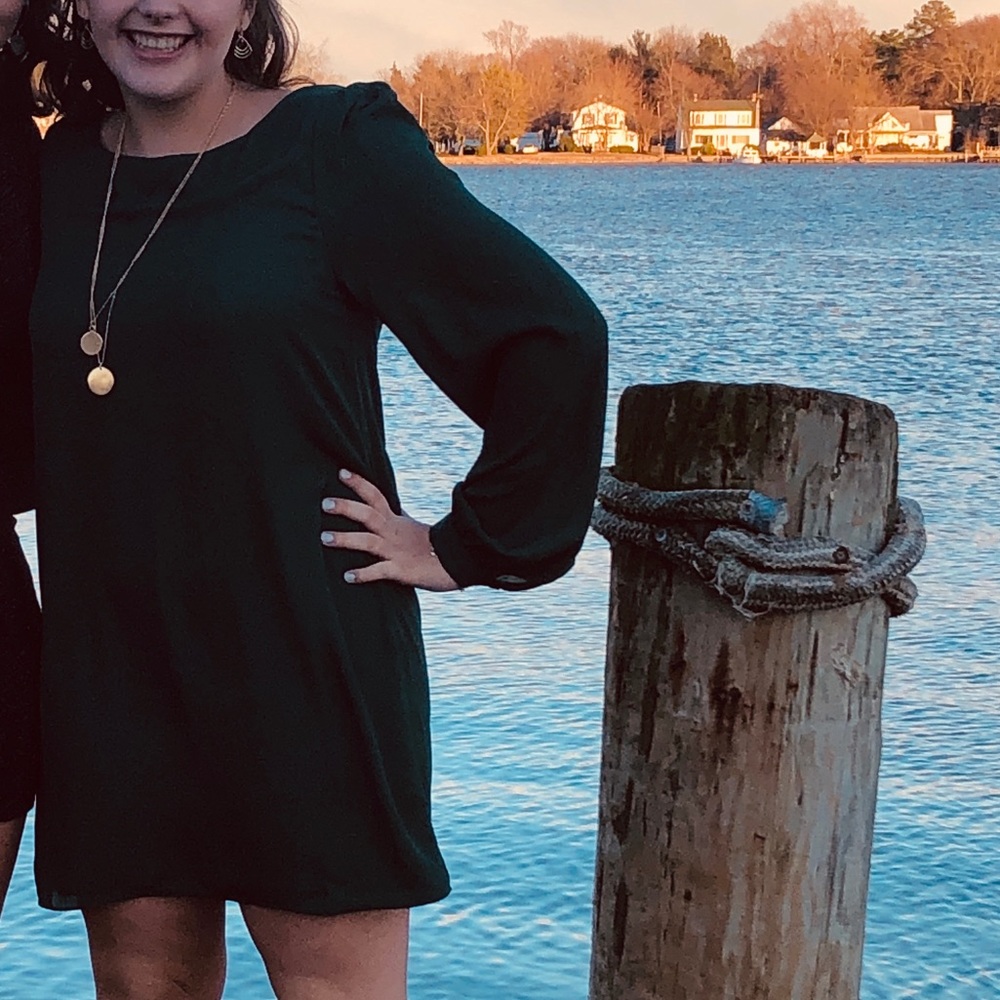 green lulus dress